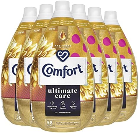 Comfort Ultimate Care Luxurious Ultra Concentrated with PRO-Fibre tech Fabric Conditioner for Unstoppable fragrange and Softness 348 wash Upto 1 Year Supply in 100% Recycled Plastic Bottle