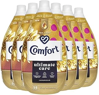 Comfort Ultimate Care Luxurious Ultra Concentrated with PRO-Fibre tech Fabric Conditioner for Unstoppable fragrange and Softness 348 wash Upto 1 Year Supply in 100% Recycled Plastic Bottle