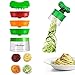 Spiralizzatore manuale per spaghetti di verdura, 3 lame, per verdure e ortaggi come carote, zucchine, cetrioli ecc.