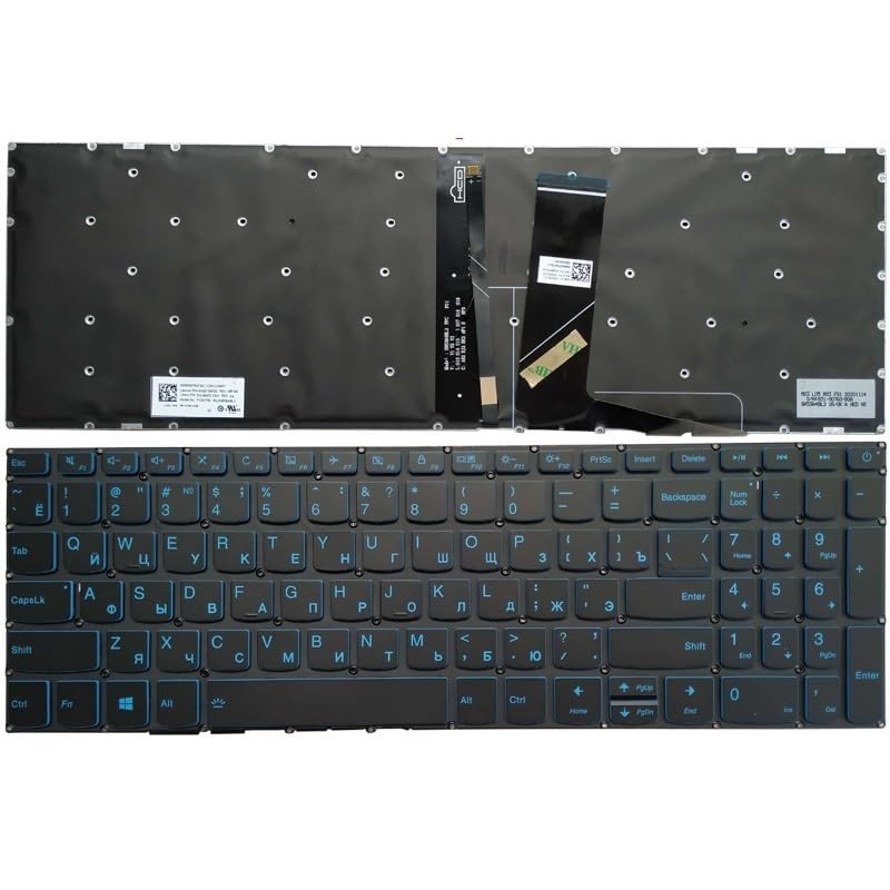 Clavier Russe Lenovo L340 Rétroéclairé pour Réparer les Touches Bloquées