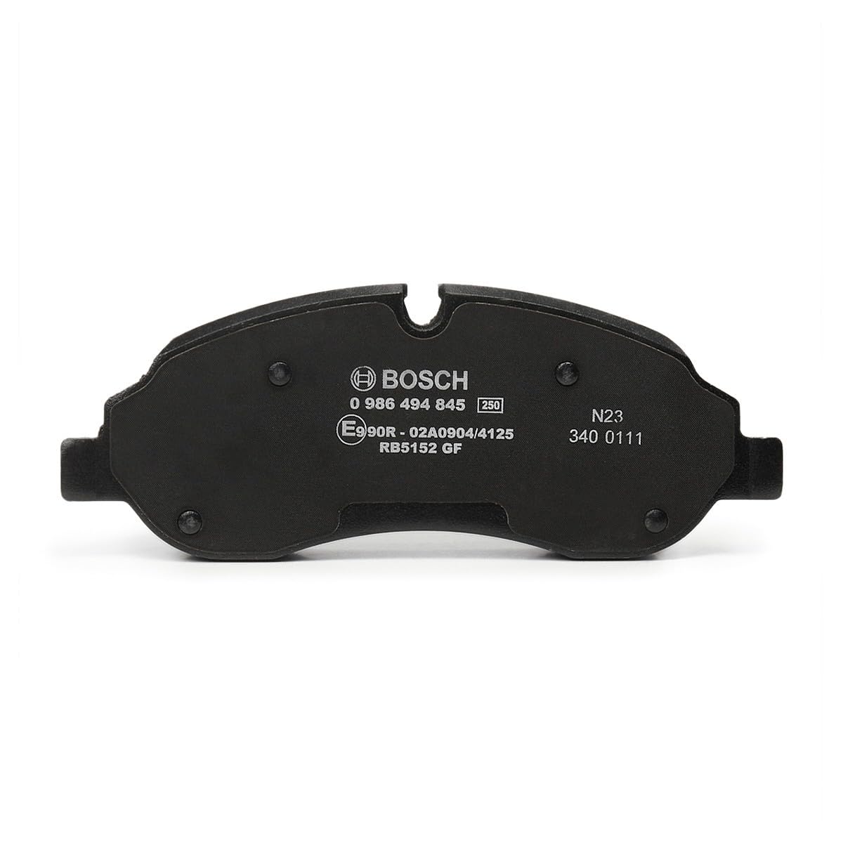 Bosch BP2019 - Pastiglie Freni Auto, Asse Anteriore - 1 Set | Qualità Bosch - Riduzione del Rumore e della Polvere - Certificazione ECE-R90 - Senza rame - Con Accessori