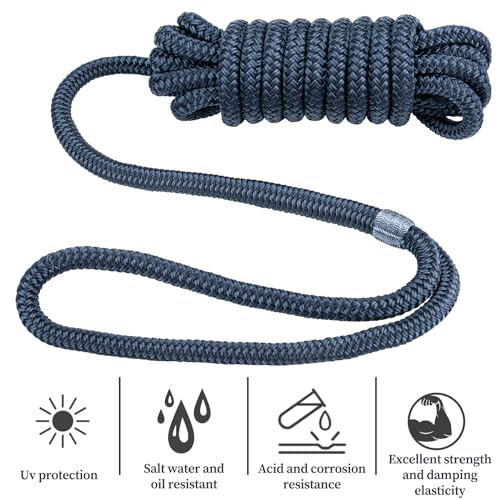 PropelTech 4 Pack 1/2" x 15' Boat Dock Lines, Improved Nylon Boat Ropes - image 2
