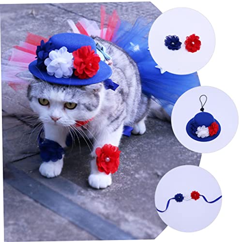 Disfraz de patriótico para perros y gatos Sosoport set miniatura 4