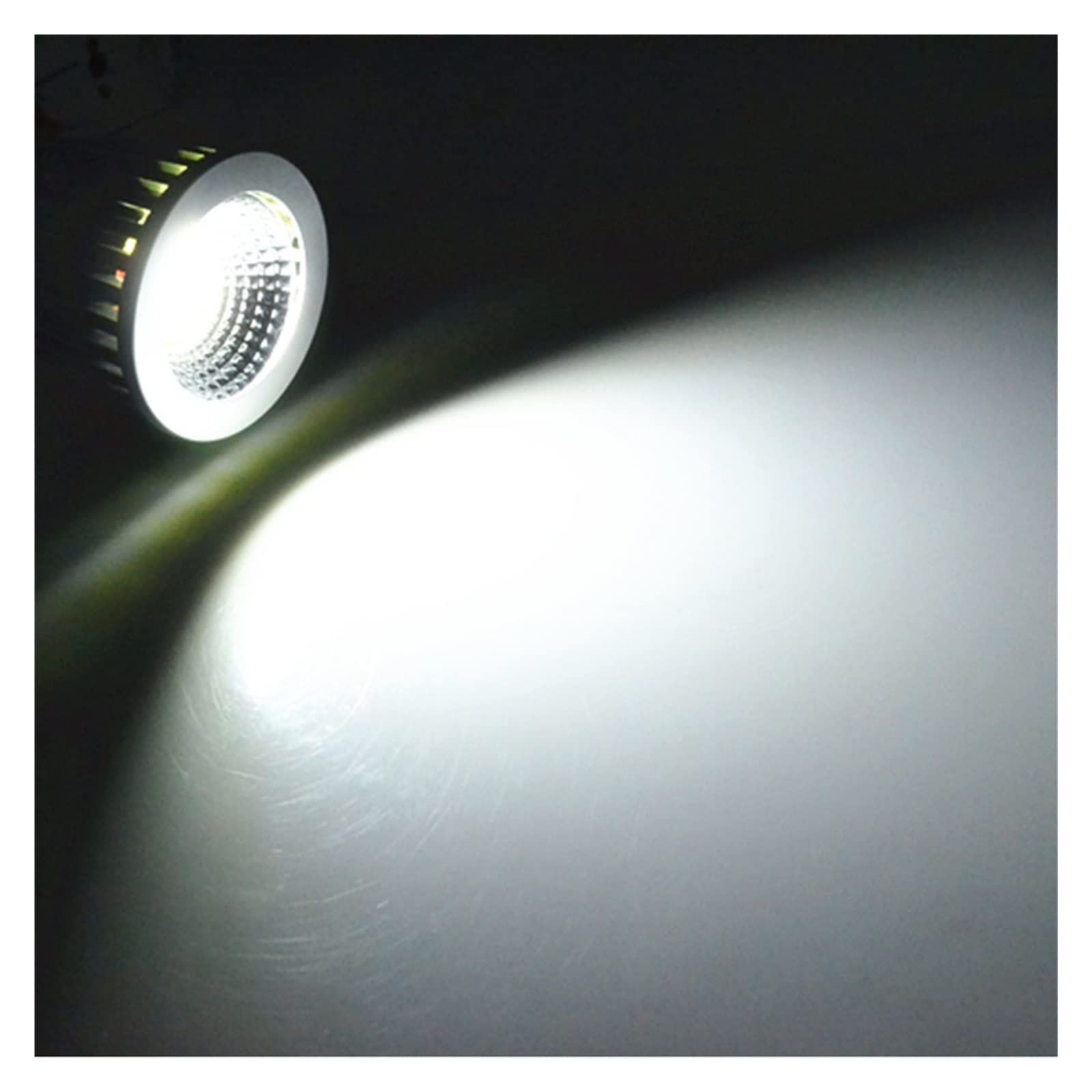10X Bombillas Led Regulables GU10 E27 E14 MR16 AC DC 12V LED COB Foco 6W 9W 12W 220V 110V Foco de luz lámparas de Alta Potencia (Color : E27, Size : Cold WHITE-NO-6W)