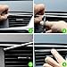 Lufapeach 20 Pcs Car Air Conditioner Decoration Strip for Vent Outlet Car Air Vent Outlet Trim Decoration Universal Waterproof Bendable Car Air Vent Trim Strip Car Interior Accessories (White)