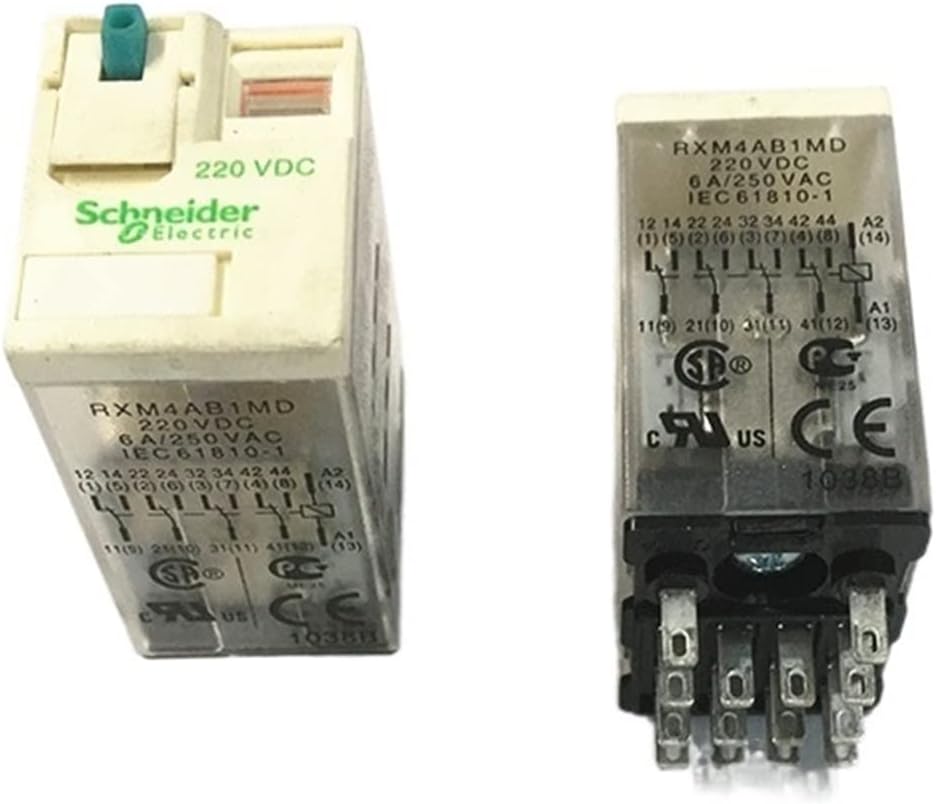 Amazon.com: WEREVU 1pcs Small Relay RXM4AB1MD 220VDC 14 feet 6A ...