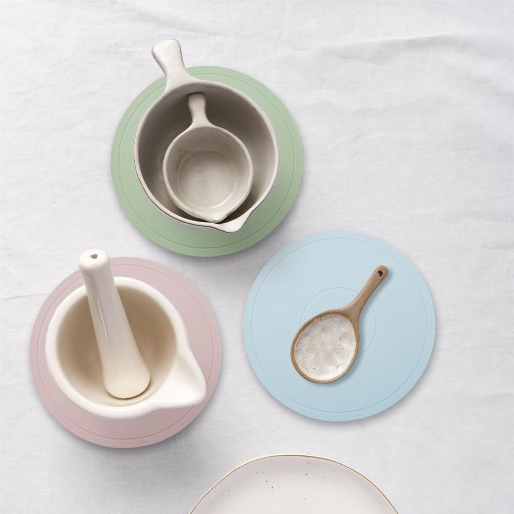 6 Sottopentola In Silicone 15cm - Resistente Al Calore E Antiscivolo Per Cucina