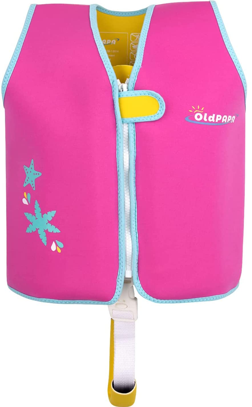 Chaleco de natación para niños pequeños, Traje de baño Flotante para niños Unisex con Correa de Seguridad Ajustable, Traje de baño Flotante para niños de 2 a 9 años, niños y niñas de 22 a 50 Libras