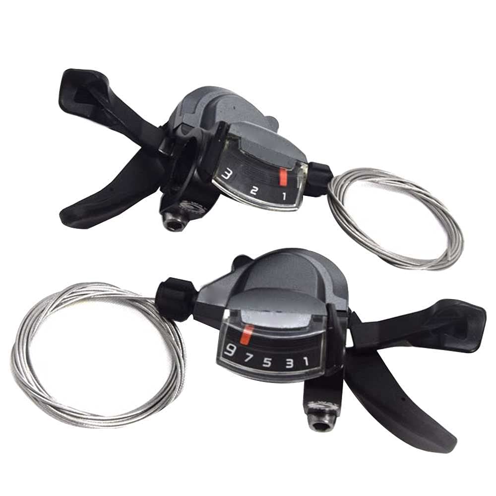 Manettes De Vitesse VTT 3x9 Vitesses – Leviers En Alliage Aluminium, Installation Facile, Ergonomiques, Pour Vélo De Montagne, Route, Urbain
