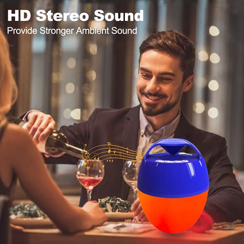 Portable Bluetooth Pool Speaker,Hot Tub Speaker With Colorful Lights,Ip68 Waterproof Floating Speaker,360° Surround Stereo Sound,85Ft Bluetooth Range,Hands-Free Wireless Speakers For Shower Spa Home #TOP4