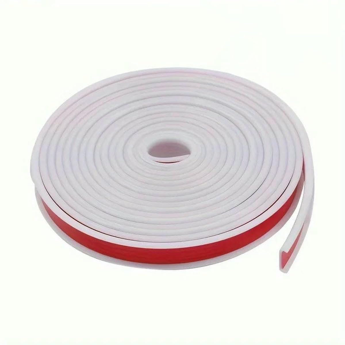 U-Shape Flexible Edge Banding 5M Self-Adhesive Wood Board Veneer Edging Protector Cabinet Furniture Repair Restoration Corner-white-18mm