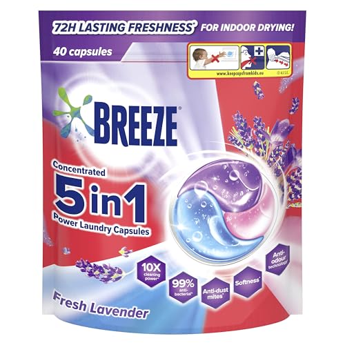 Breeze Fresh Lavender 3-in-1 Power Laundry Capsules 420g