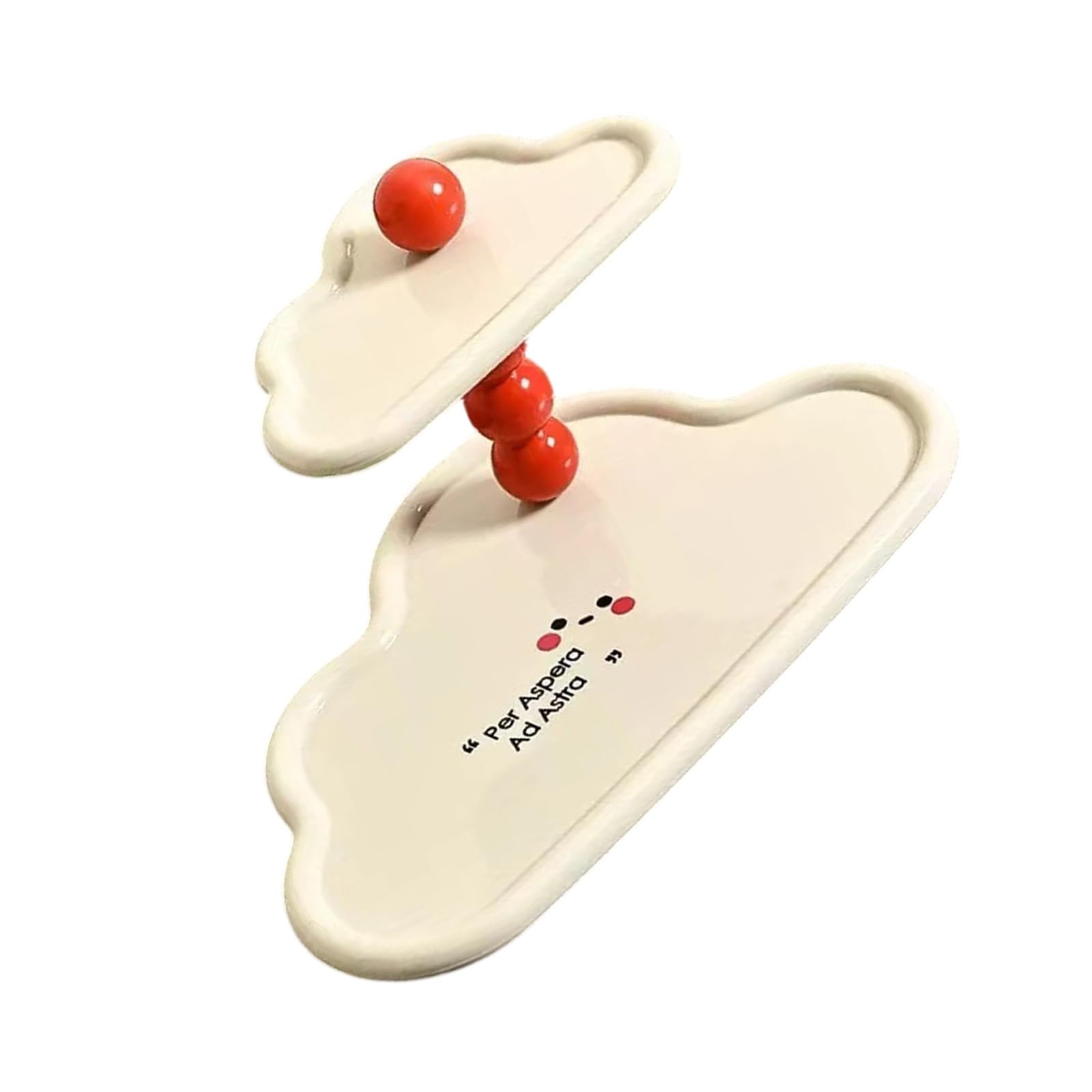 Kalttoy Layer Cloud Shape Shelf for Keys Jewelry and Perfumes with Sturdy ABS Materials Modern Homes Decors Double Layer Cloud Shelf