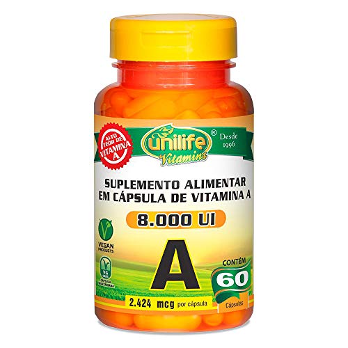 Vitamina A 500 mg 60 capsulas Uilife