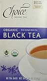 Choice Organic Teas Black Tea, 6 Boxes of 80 (480 Tea Bags), Value Pack