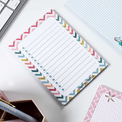 6 notepads blank for free design | for appointments, projects, to do list, meetings, shopping lists, notes and much more - Gold Pastel - Notepad Set 14 - DIN A6 - Image 2