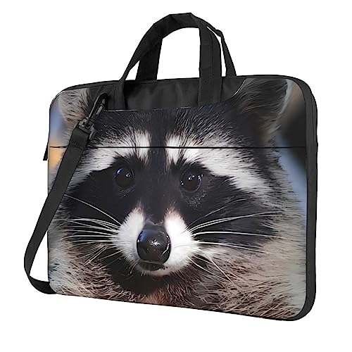 Sac à bandoulière étanche pour ordinateur portable avec housse de transport raton laveur