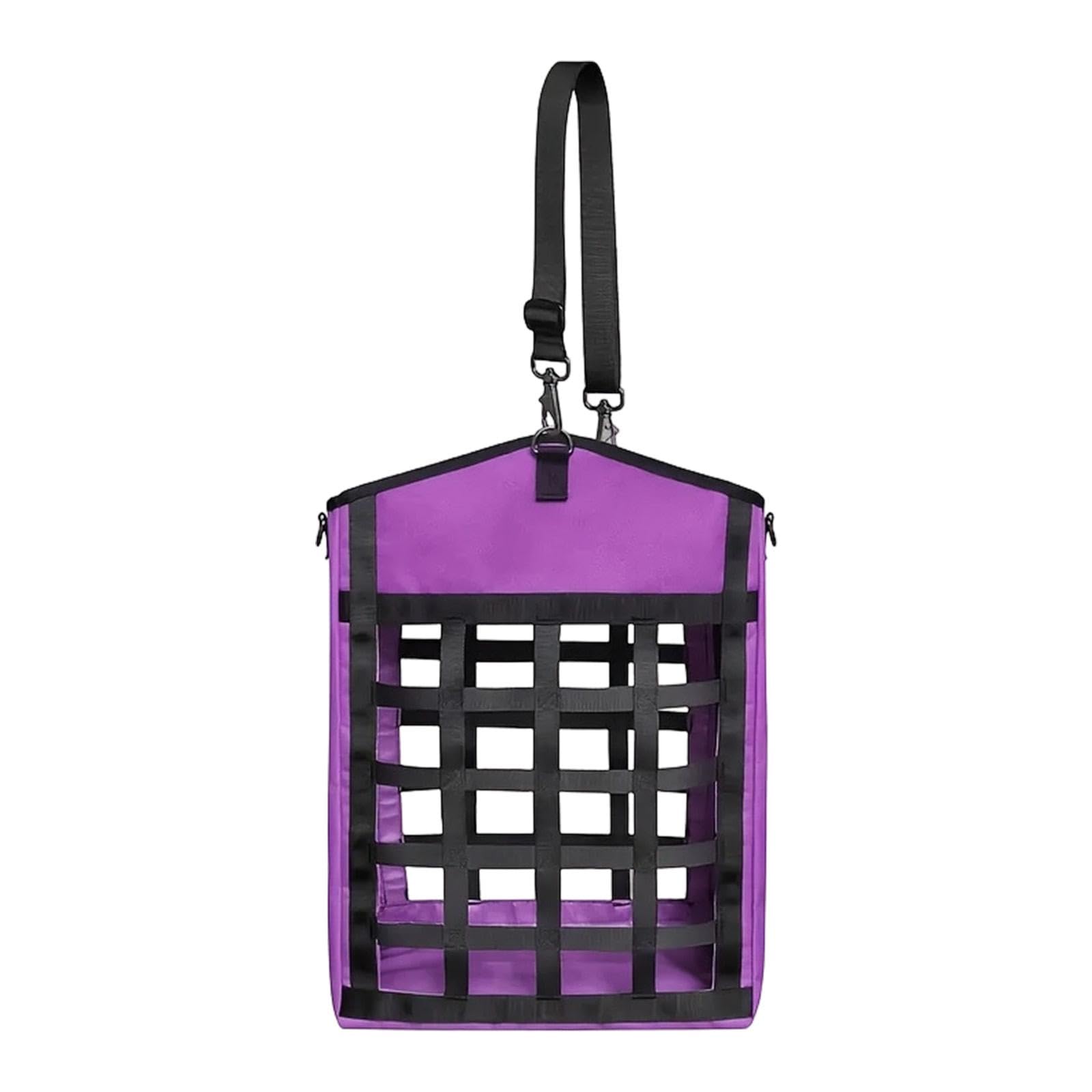 Horse Hay Bag Slow Feed Easy Hanging Hay Net Feeder for Equestrian Show Wall Violet | Hay Nets & Bags | Stable Accessories | Equestrian | Outdoor Sports-image-26