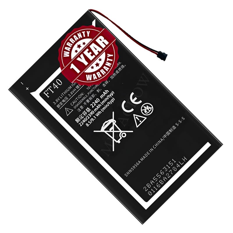 Image of Original FT40 Battery Compatible for Motorola Moto E (2nd Gen.) | Motorola Moto E2 | Moto E+1 - (2390mAh) - 1 Year Warranty JK1
