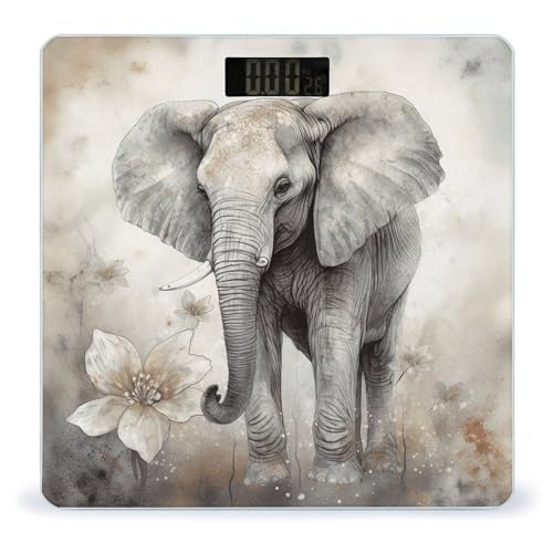 Báscula Digital de Baño Elefante Cute Animals 400lb miniatura 1