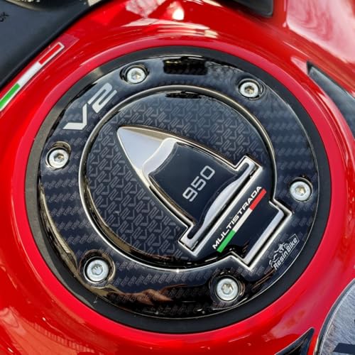 Protection de Bouchon 3D Résinés Made in Italy pour Ducati Multistrada V2 2022-2024