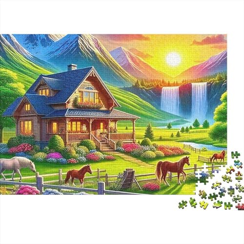 Rompecabezas de 1000 piezas ideal para decorar tu hogar con un paisaje de atardecer