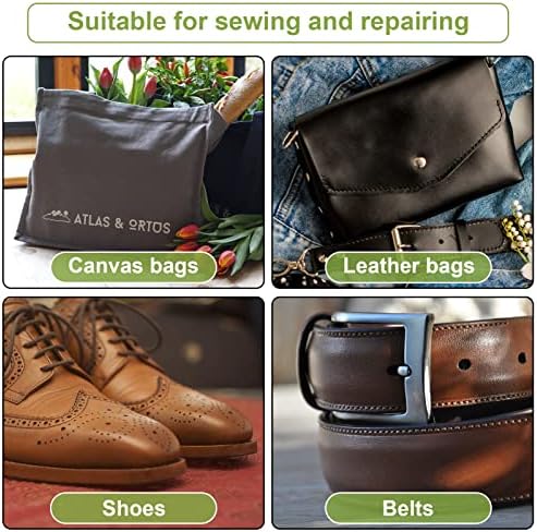 Dacitiery Repair Stitch Tool Sewing Awl for Bounce Houses, Inflatables, Tarps, Leather, Thick Fabric, Shoes, Bags, Belt, Upholstery Repair Kit & Crafts Leather Stitching 7pcs