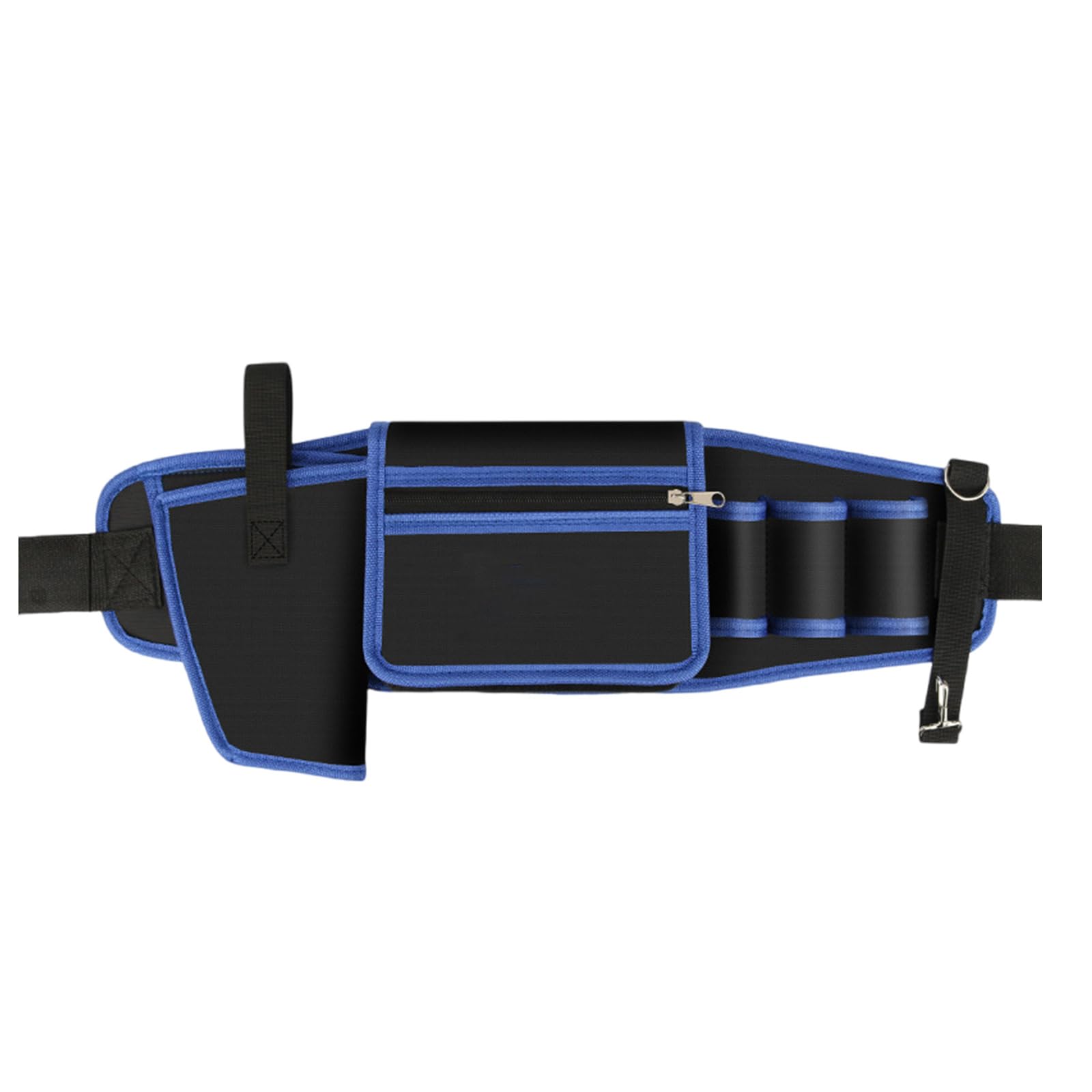 Apglsxy Blue Duty Oxford Fabric Utility Belt Bag With Multiple Compartments Portable Tool Storage Bag For Tool And Accessories Multi Functional Belt