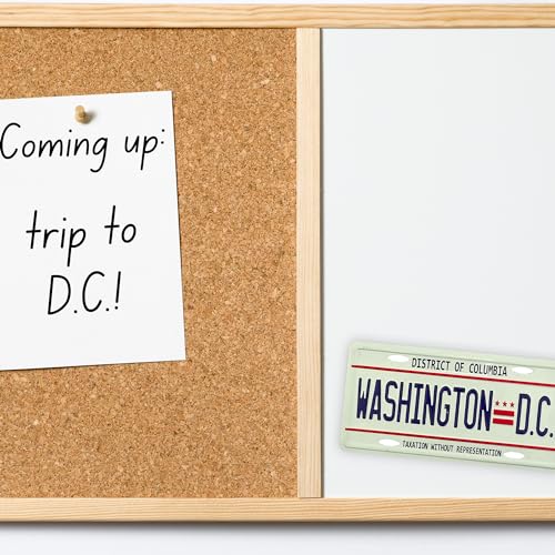 Imán decorativo placa Washington D.C. mini 1.75x3.5 in miniatura 6