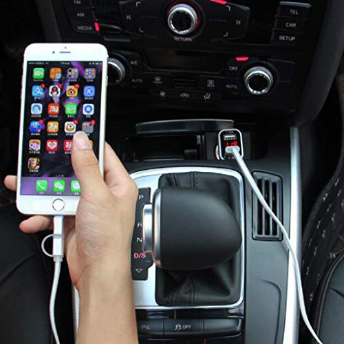 Caricabatterie per Auto, Ricarica USB per Auto - Caricabatterie 2USB - Carica Digitale Veloce - Carica Rapida