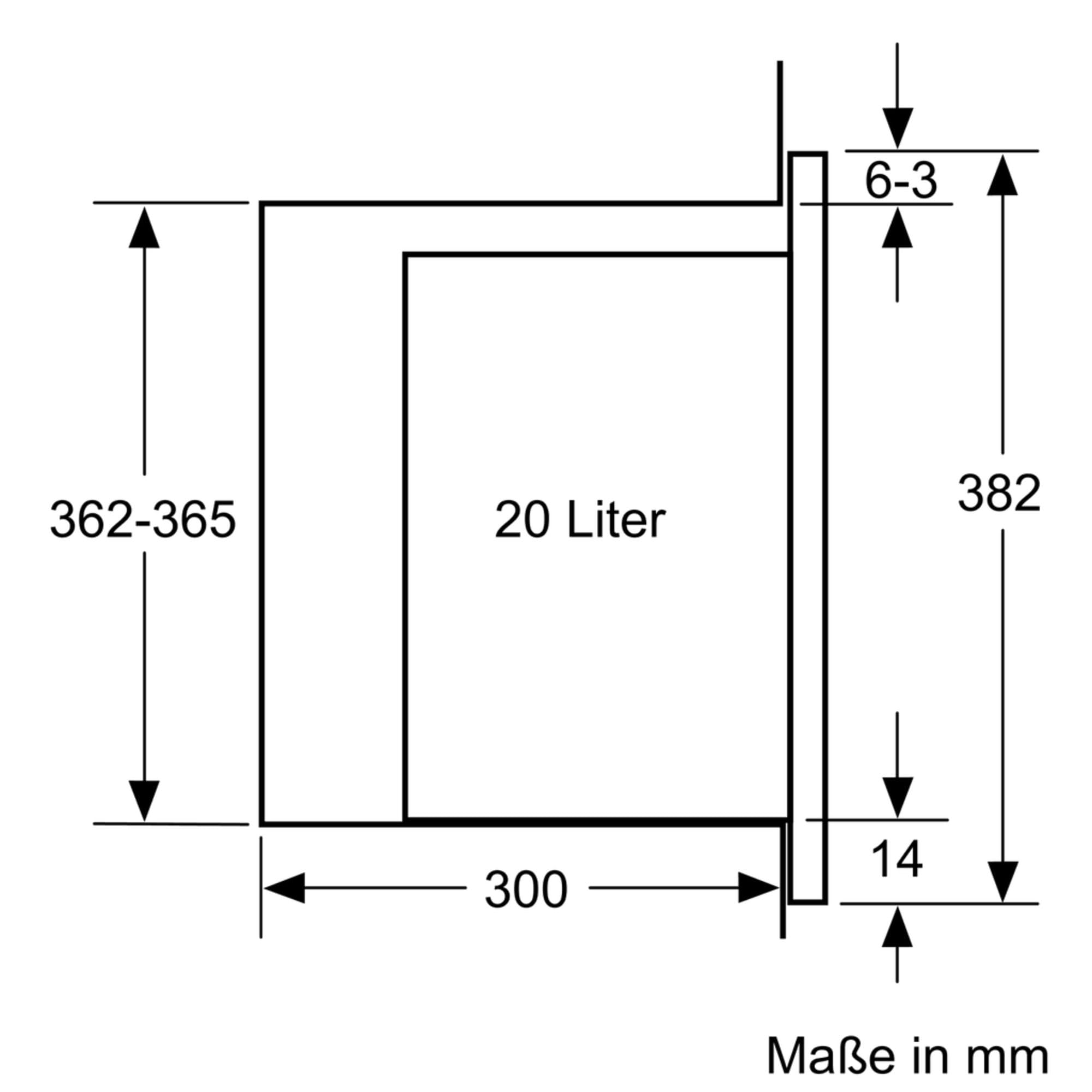 Siemens iQ500 BF525LMB1 Einbau-Mikrowelle 800W 20L Edelstahl 59x38 cm Schwarz