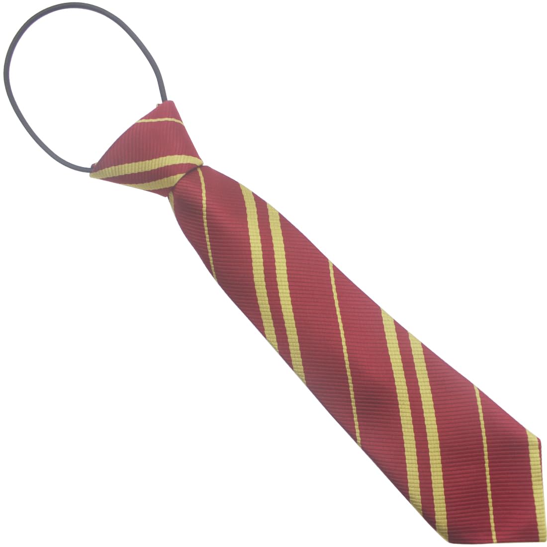 TAOSHENG Fashion Children Pre-tied Necktie, 29CM One Size Elastic Belt College Style Stain Plain Stripe Boys Girls Tie for Wedding Graduation School Uniforms, Stripe Red 1 Pack