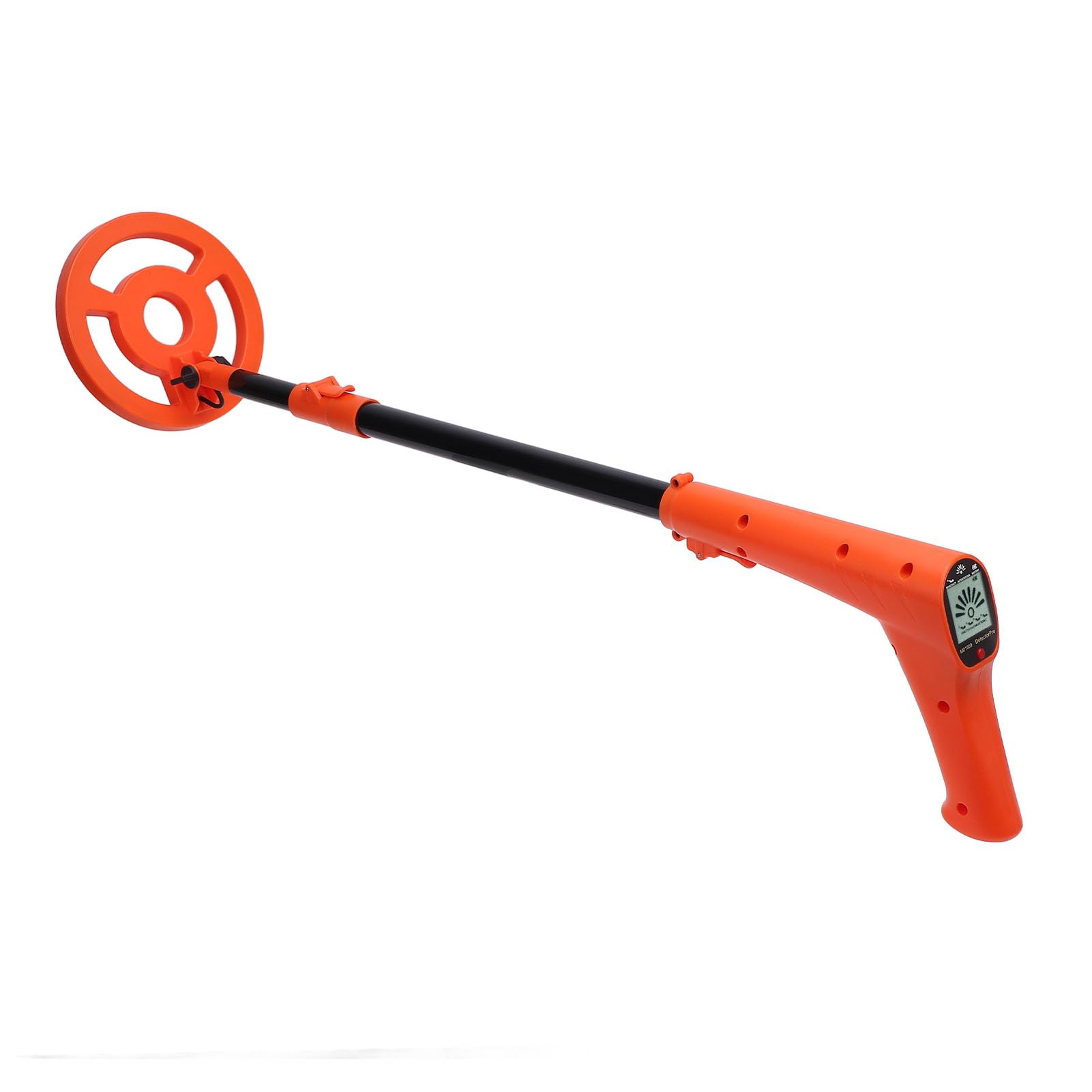 Detector de Metales de Mano Bobina de búsqueda de 6 Pulgadas Pantalla LCD Probador de Metales retráctil con Aviso de luz y Sonido para exploración al Aire Libre Regalos Familiares