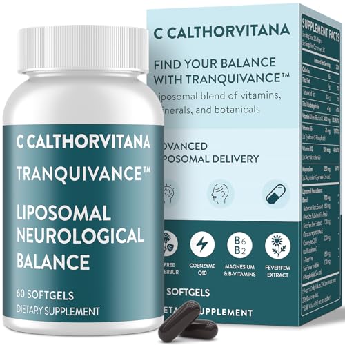 C Calthorvitana Migraine Relief Supplement – Liposomal Riboflavin, Vitamin B2 B6 & B12, Magnesium,...
