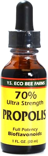 Miniatura 1 de YS BEE FARMS Propóleo orgánico 70% ultra fuerte, 1 onza