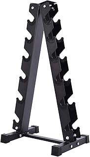 CKDCARES | 6-Tier Dumbbell Rack, A-Frame Weight Rack Stand for Dumbbells - Weight Storage Organizer for Home Gym