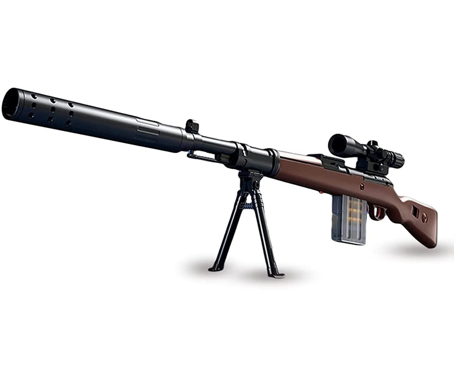Pistolet snajperski z pianką, z 20 miękkimi piłkami, miękki pistolet snajperski z okularami dla dzieci, unisex, zabawkowy pistolet dla chłopców, dzieci i dorosłych (Kar 98 K)