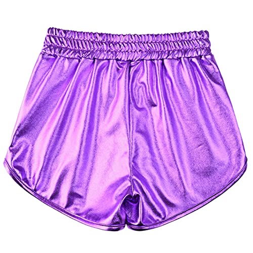 Image of Perfashion Girls Metallic Shorts Sparkly Shiny Hot Pants Gold /Silver /Pink Outfit
