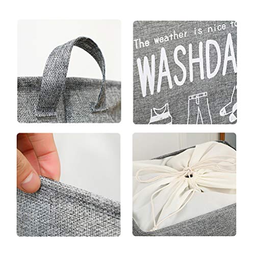 DOITOOL Saco de roupa suja dobrável de 1 unidade Recipiente de armazenamento de roupas sujas Grande