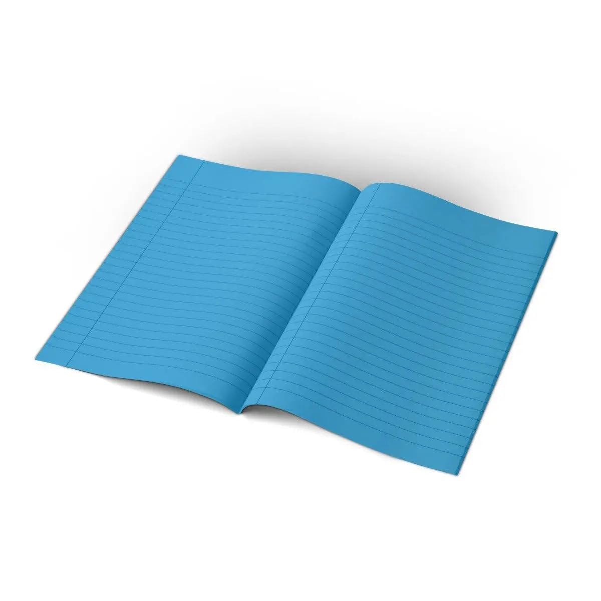 The Dyslexia Shop A4-10mm Lined Tinted Exercise Book - (Yellow Cover) Single Book/Turquoise