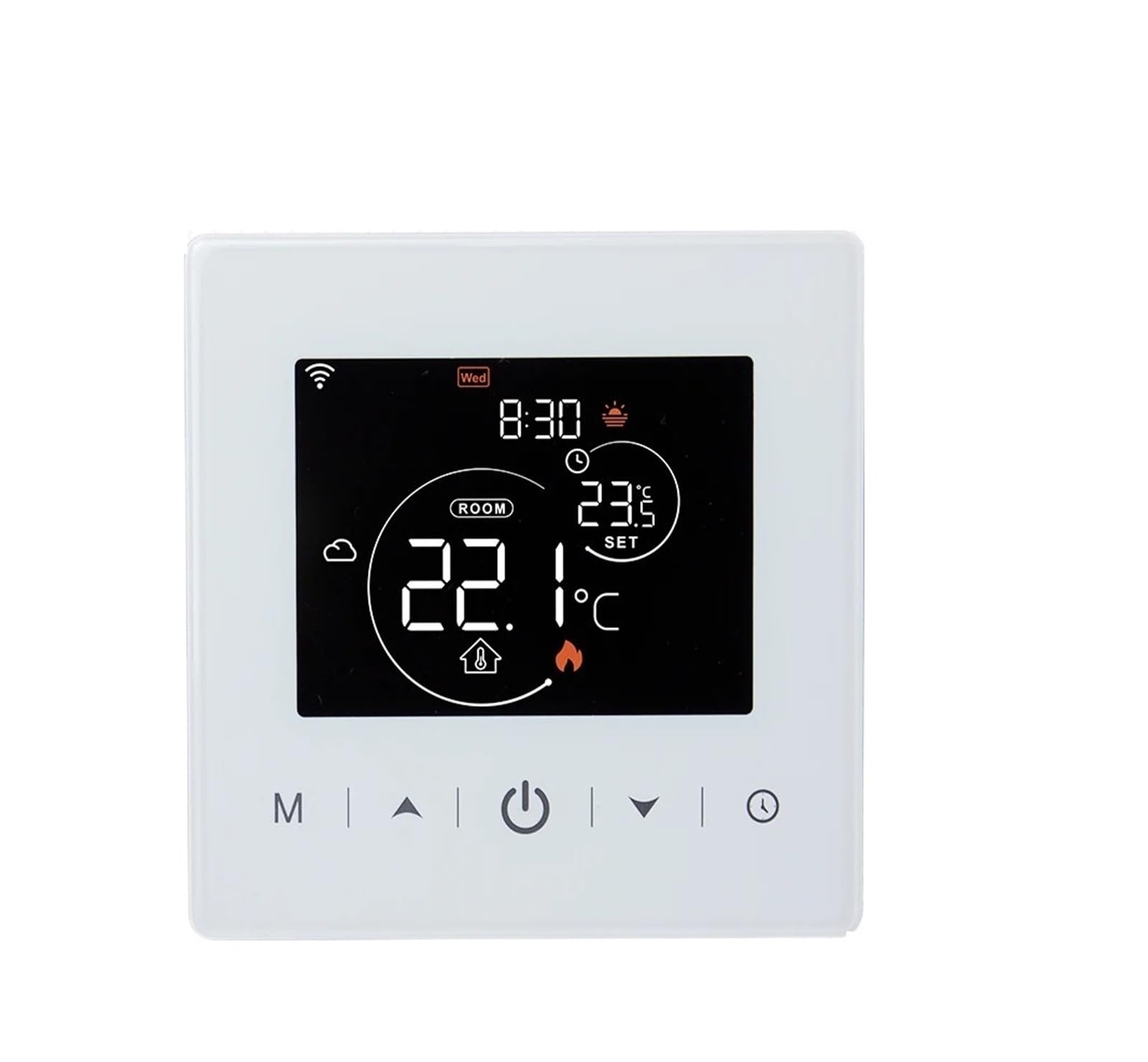 Termostato WiFi for riscaldamento caldaia a gas Regolatore di temperatura alimentato a batteria Termostato ambiente intelligente con telecomando APP