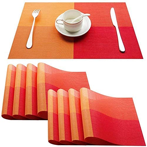Buy TRUENIX Table Placemats Set of 6 PVC HeatResistant Placemats