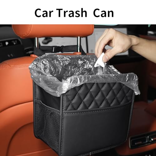Image of FrgKbTm 2Pack Car Seat Back Organizer, Waterproof Car Backseat Organizer with Cup Holders Large Capacity Hanging Car Storage Bag for Phones Documents Cups Bottle Travel Compatible with Most Vehicles