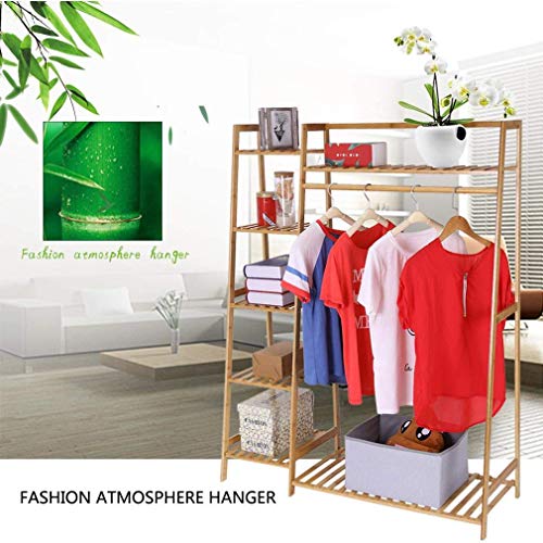 House of Quirk Store House of Quirk Bamboo Wood Clothing Rack 130CM - Image 6