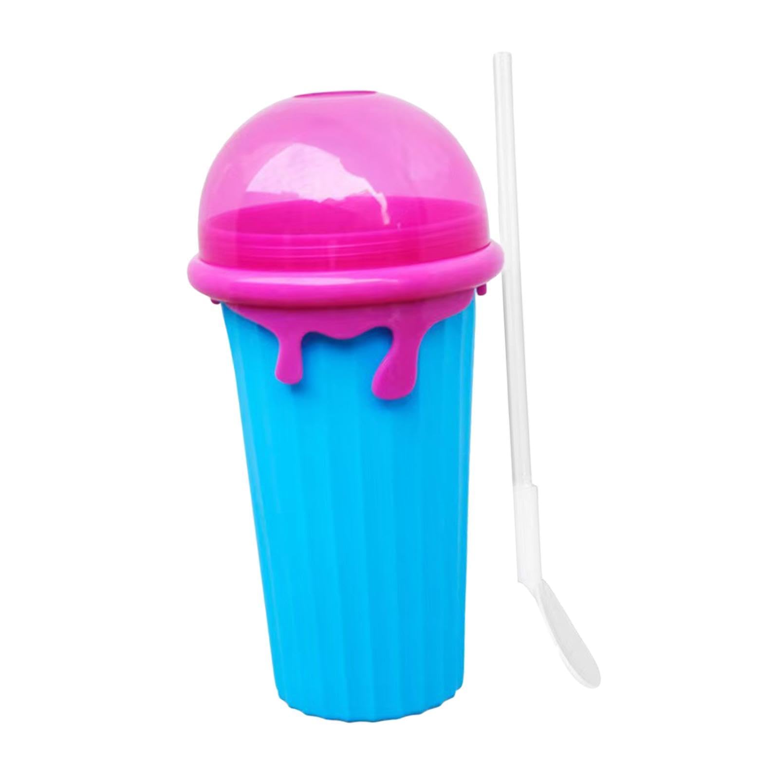 CALANDIS™ Ice Slush Cup Juice Ice Cream Cup Homemade Smoothie Cup for Party Kid 500ml Blue | Ice Cream Makers | Small Kitchen Appliances | Kitchen, Dining & Bar-image-1