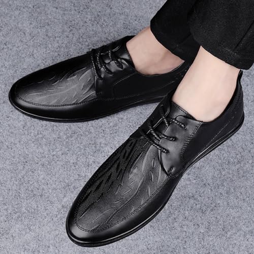Mens Derby Shoes Dress Sneakers Non-Slip Platform Wingtip Brogue Summer Work Formal Oxford Shoes3
