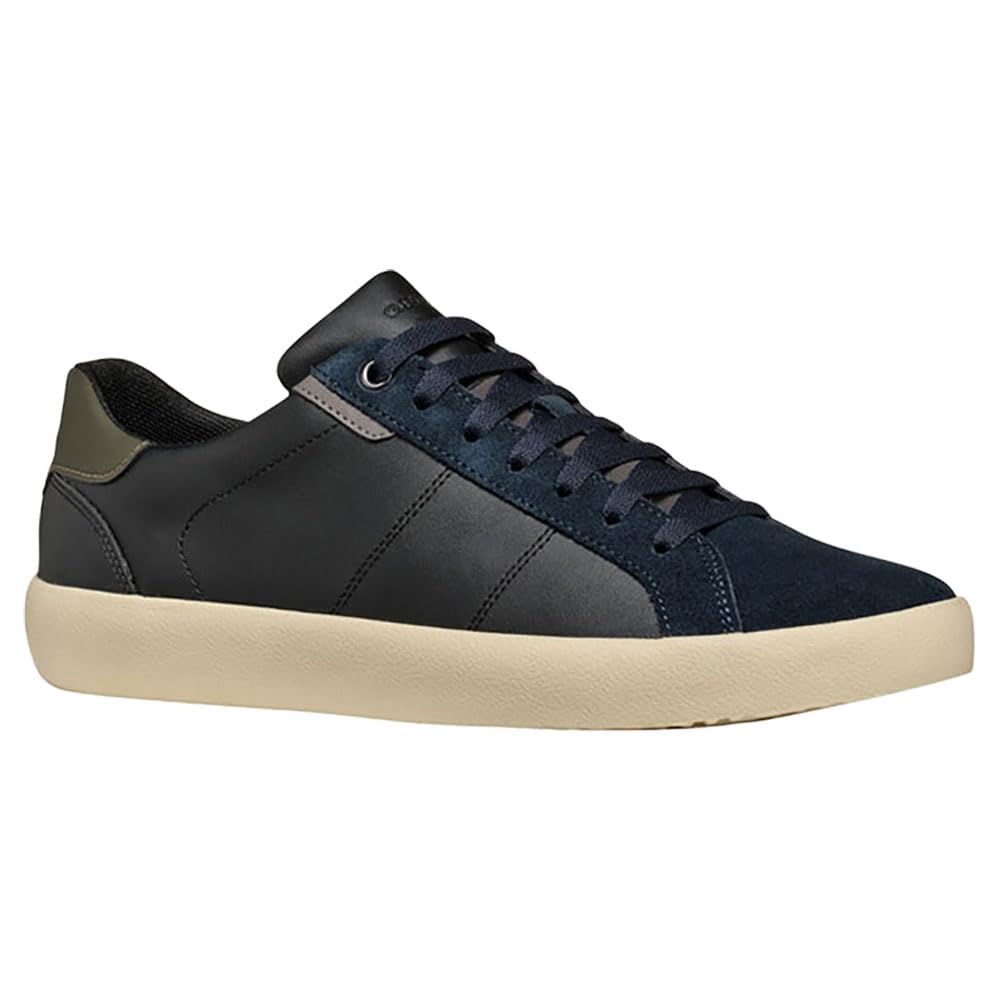 Geox Men's U Affile ASneaker, Black Navy, 10.5 UK