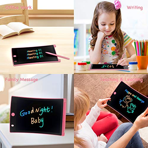 Orsen LCD Writing Tablet, Toys for 3-6 Year Old Girls, 8.5-inch Doodle Board Drawing Tablet, Girls Gifts Toys for 3 4 5 6 7 Year Old Girls Boys(Pink) - Thumbnail 5