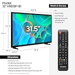 Samsung Téléviseur intelligent HD H5000F de 32 pouces (Modèle 2025) HDR, son de suivi d'objet Lite, sécurité Knox, One UI Tizen