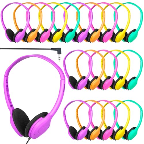 YFSFQS Kids Headphones Bulk 30 Pack for School Classroom Student
